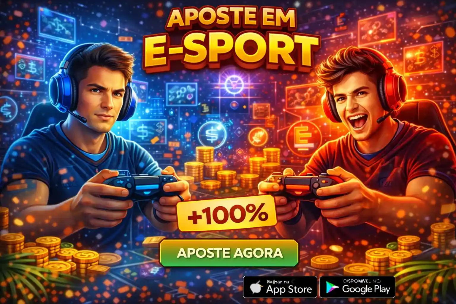 Apostas esportivas com diferentes esportes